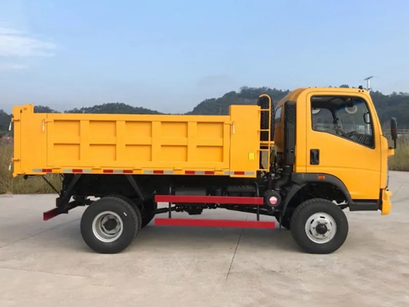 Used HOWO 4x2 light duty mini tipper truck 6 wheel for urban construction