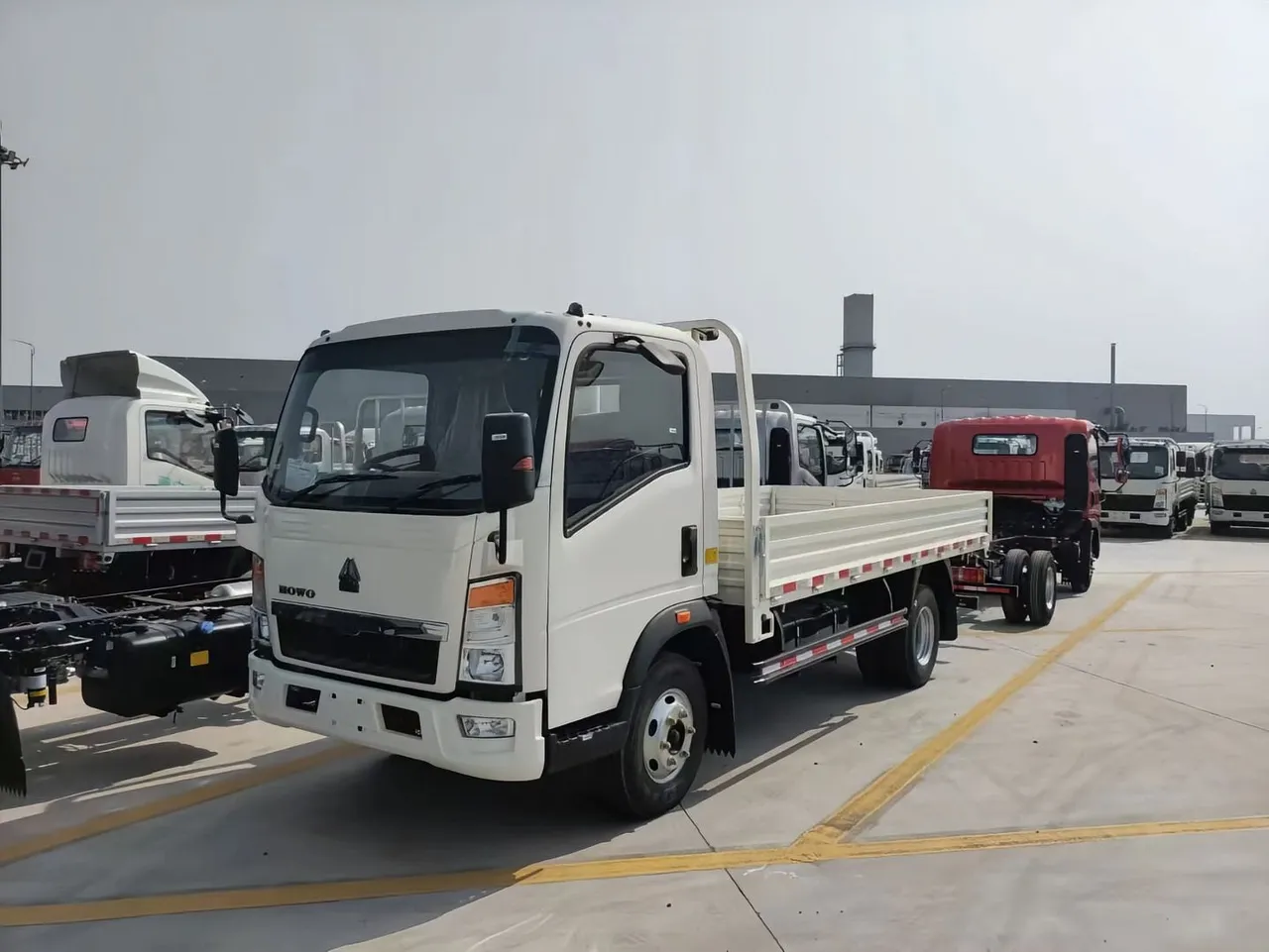Used HOWO cargo truck inspected and ready for CIF export to Africa