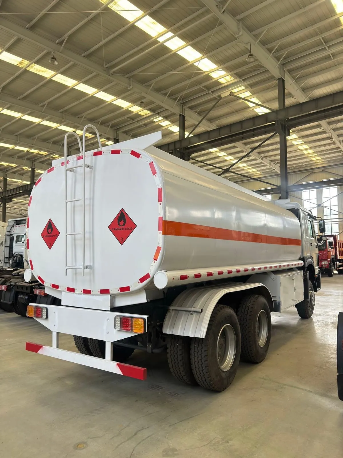 Used HOWO fuel tanker truck with multi-compartment tank, export ready